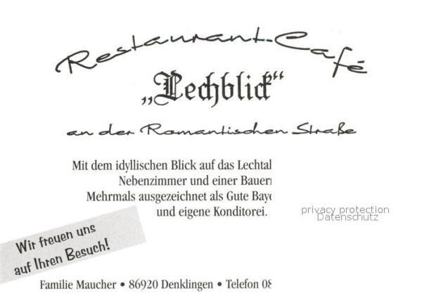 Denklingen Oberbayern Restaurant Cafe Lechblick – Bild 2