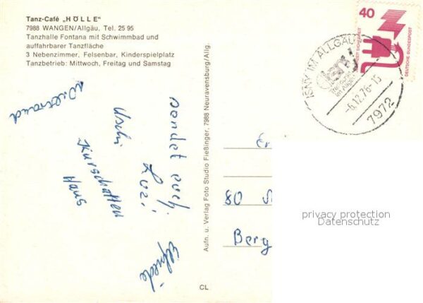 Wangen Allgaeu TanzCafe Hoelle – Bild 2