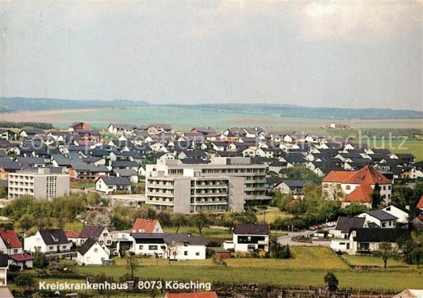 Koesching Fliegeraufnahme Kreiskrankenhaus