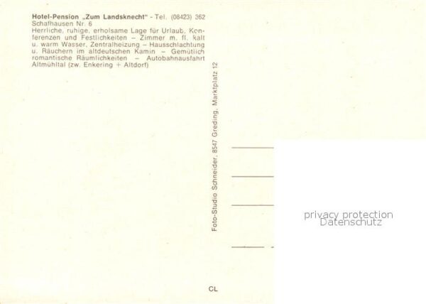 Schafhausen Hotel Pension Zum Landsknecht Kirche – Bild 2