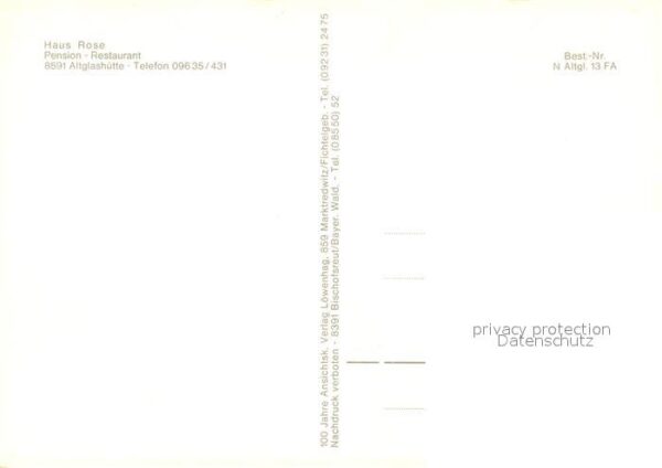 Altglashuette Oberpfalz Haus Rose Restaurant – Bild 2