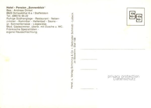 Schwabthal Hotel Pension Sonnenblick – Bild 2