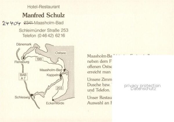 Maasholm Hotel Restaurant Manfred Schulz – Bild 2