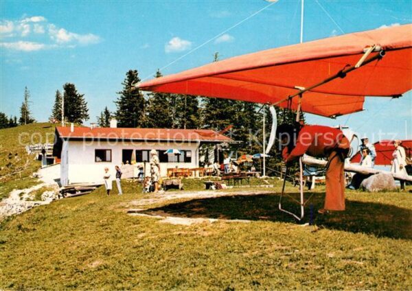 Ruhpolding Gipfelgaststaette Unternberg Drachenflugplatz