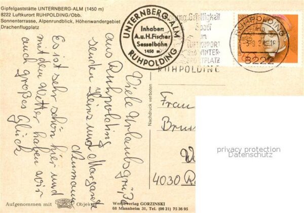 Ruhpolding Gipfelgaststaette Unternberg Drachenflugplatz – Bild 2