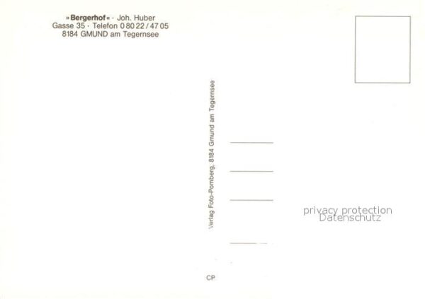 Gmund Tegernsee Bergerhof Joh. Huber – Bild 2