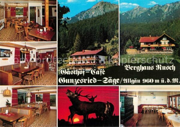 Gunzesried Gasthaus Cafe Berghaus Rusch