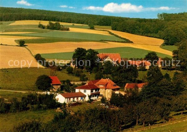 Schwelentrup Privatpension Forellehof Fliegeraufnahme