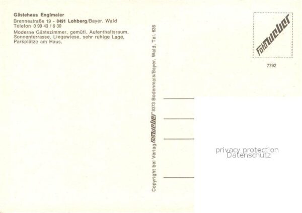 Lohberg Lam Gaestehaus Englmaier – Bild 2