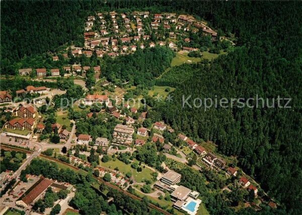Bad Liebenzell Fliegeraufnahme Stadtteil Kaffeehof Kurhaus Parcelsusbad