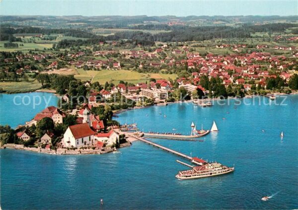 Wasserburg Bodensee Fliegeraufnahme