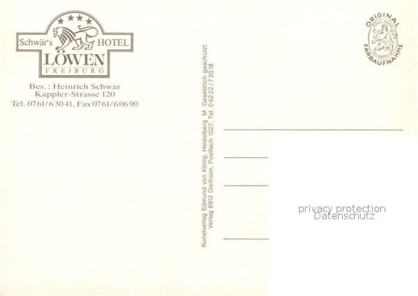 Freiburg Breisgau Schwaers Hotel Loewen – Bild 2
