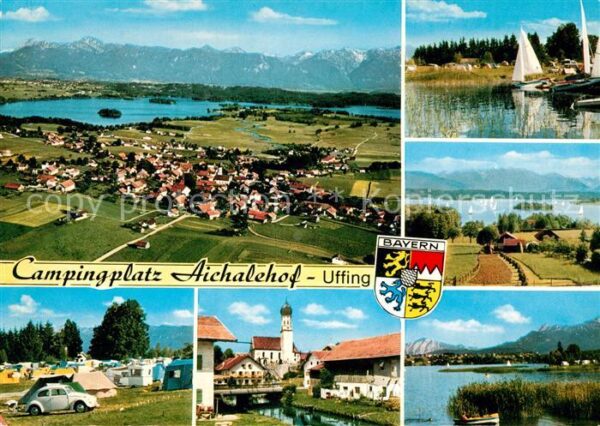 Uffing Staffelsee Fliegeraufnahme Camping Aichalenhof