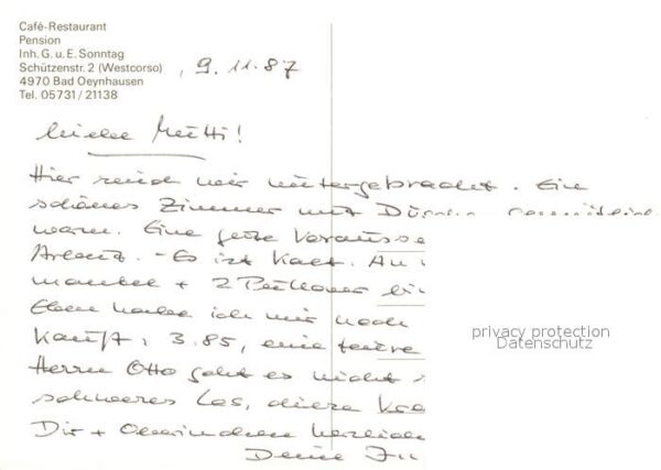 Bad Oeynhausen Cafehaus Sonntag Pension – Bild 2