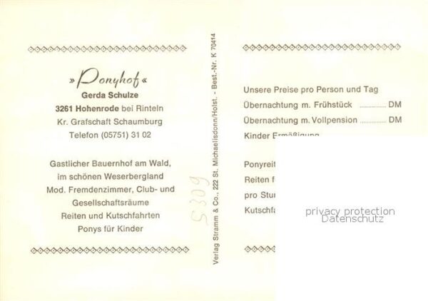 Hohenrode Rinteln Ponyhof Hohenrode Gerda Schulze – Bild 2