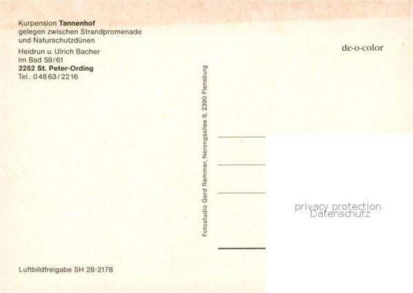 St Peter-Ording Kurpension Tannenhof – Bild 2