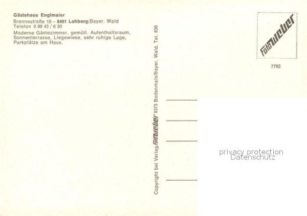 Lohberg Lam Gaestehaus Englmaier – Bild 2