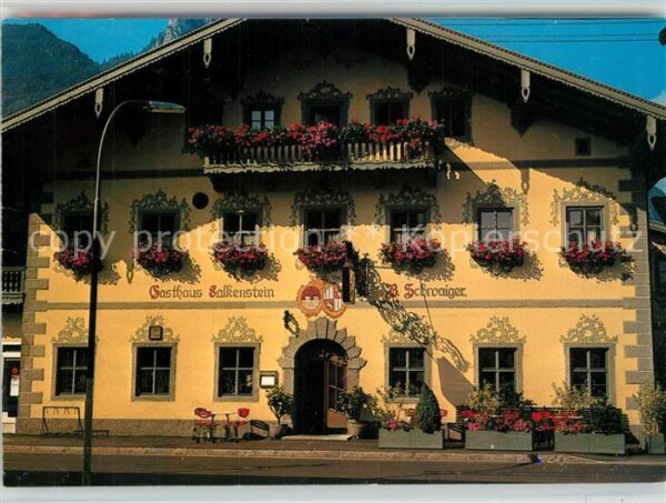 Flintsbach Inn Gasthaus Falkenstein Aufklappkarte