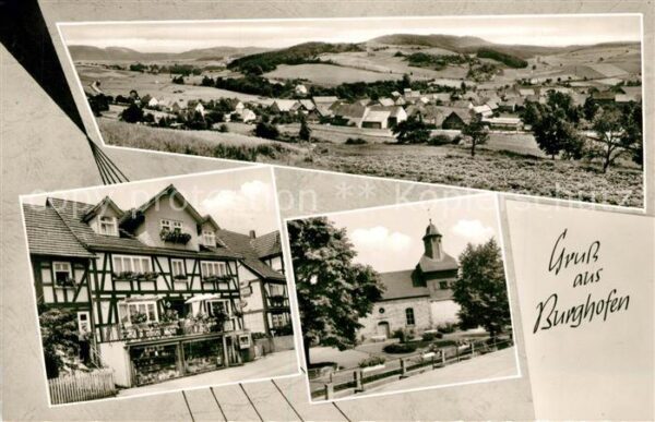 Burghofen Panorama Fachwerkhaus Gast Pensionshaus Zum Stern