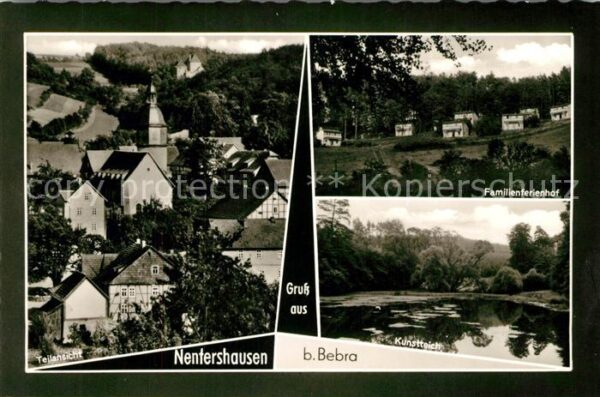Nentershausen Hessen Panorama Kirche Familienferienhof Kunstteich