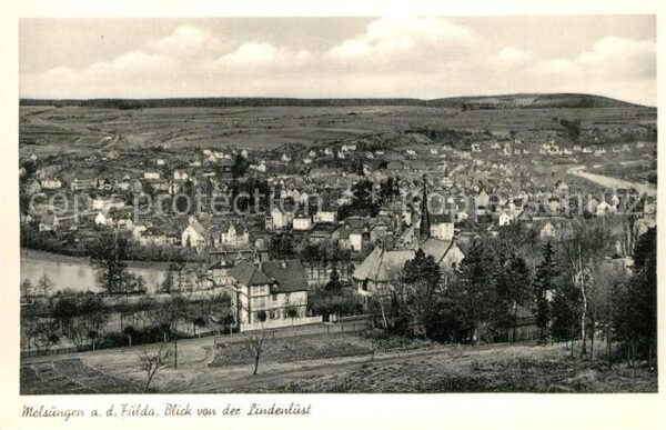 Melsungen Fulda Panorama Blick von der Lindenlust