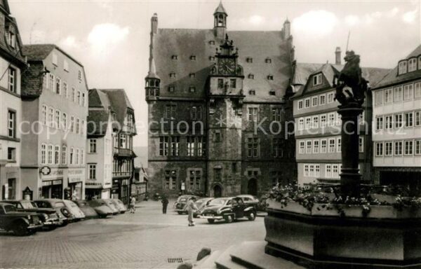 Marburg Lahn Marktplatz Rathaus
