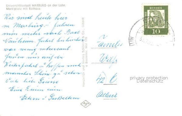 Marburg Lahn Marktplatz Rathaus – Bild 2