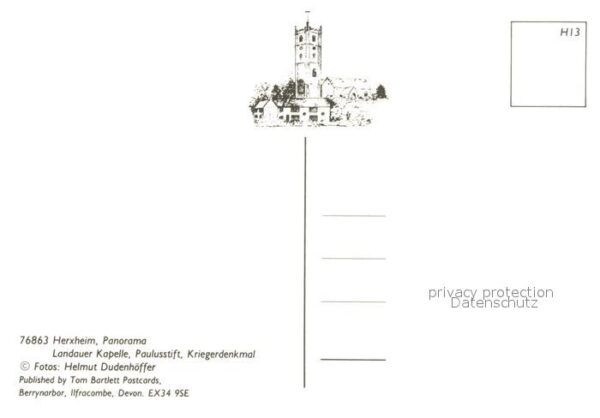 Herxheim Pfalz Panorama Landauer Kapelle Paulusstift Kiregerdenkmal – Bild 2