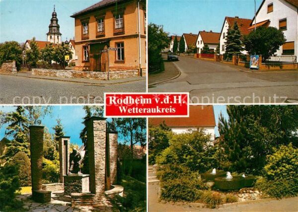 Rodheim Hoehe Park Kirche Denkmal