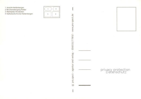 Nidderau Hessen Marktplatz Kirche Bruecke Nidder – Bild 2