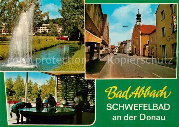 Bad Abbach Brunnen Stadtansicht