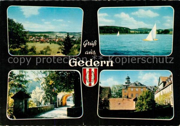 Gedern See Segelboot Schloss