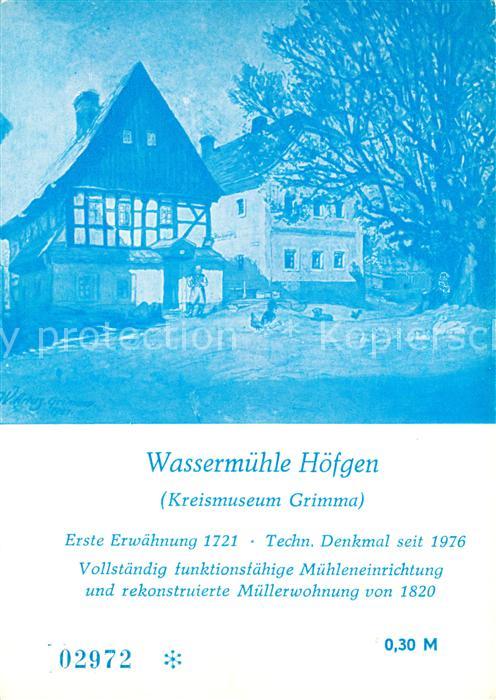 Hoefgen Wassermuehle Kreismuseum Grimma