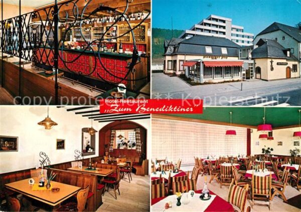 Trier Hotel Restaurant Zum Benediktiner Stadtplan