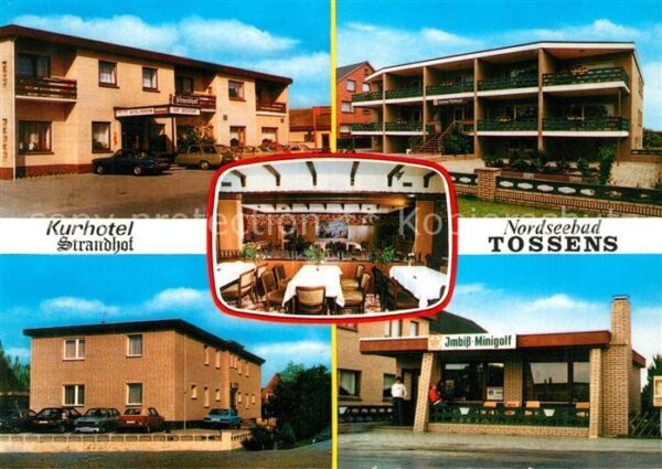 Tossens Nordseebad Kurhotel Strandhof Imbiss Minigolf