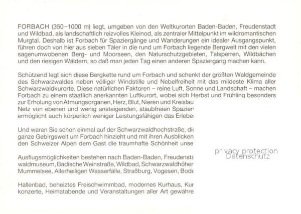 Forbach Baden Pension Gerbes Fliegeraufnahme – Bild 2