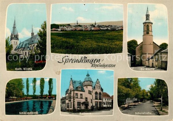 Sprendlingen  Dreieich Kirche Rathaus Schwimmbad