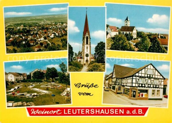 Leutershausen Hirschberg Bergstrasse Kirche Fachwerk Minigolf