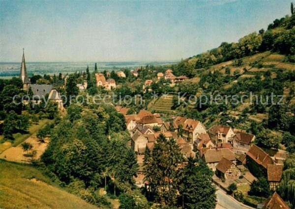 Auerbach Bergstrasse Panorama Kirche