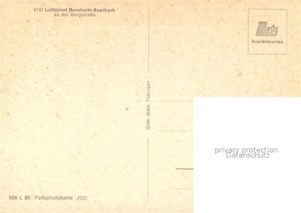 Auerbach Bergstrasse Panorama Kirche – Bild 2