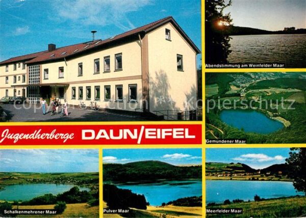 Daun Eifel Jugendherberge Abendstimmung Weinfelder Maar