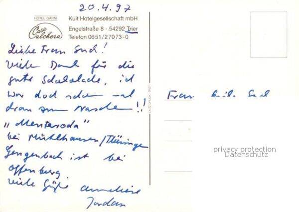 Trier Hotel Garni Casa Calchera – Bild 2