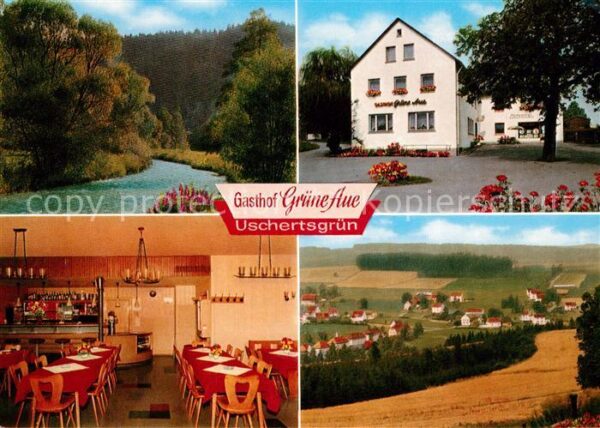 Uschertsgruen Gasthof Gruene Aue Panorama