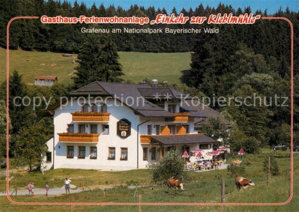 Grafenau Niederbayern Gasthaus Ferienwohnanlage Einkehr zur Kleblmuehle