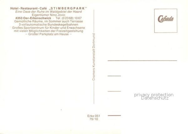 Oer-Erkenschwick Hotel Restaurant Cafe Stimbergpark – Bild 2