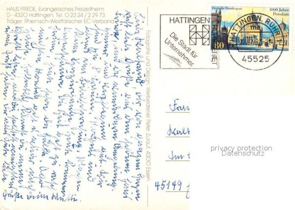 Hattingen Ruhr Haus Friede Evangelisches Freizeitheim – Bild 2
