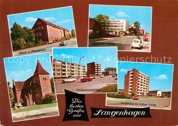 Langenhagen Hannover Alters und Pflegeheim Elisabethkirche Hochhaus Hindenburgst