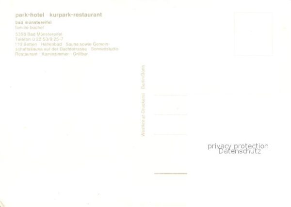 Bad Muenstereifel Parkhotel Kurpark Restaurant – Bild 2