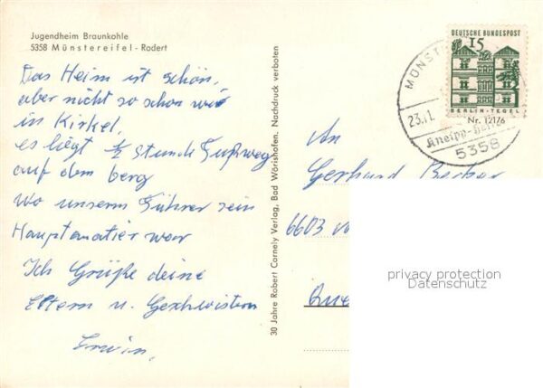 Muenstereifel Bad Rodert Jugendheim Braunkohle – Bild 2