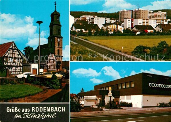 Rodenbach Hanau Kirche Fachwerkhaeuser Hochhaeuser Steinaecker Buergerhalle